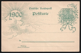 1899 German Empire, Germany, Postal Stationery Postcard