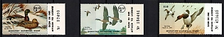 1974-76 1.10$ Maryland State Duck Stamps, United States Hunting Permit Stamps (Margins, Plate Numbers)