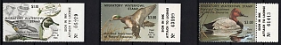 1977-79 1.10d Maryland State Duck Stamps, United States Hunting Permit Stamps (Margins, Plate Numbers)