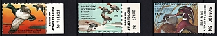 1980-82 1.10d Maryland State Duck Stamps, United States Hunting Permit Stamps (Margins, Plate Numbers)
