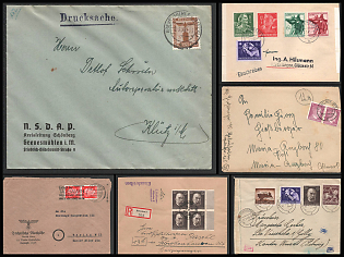 1933-1945 Commemorative Propaganda Postmark Covers Collection, Third Reich Nazi Germany