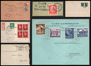 1933-1945 Commemorative Propaganda Postmark Covers Collection, Third Reich Nazi Germany