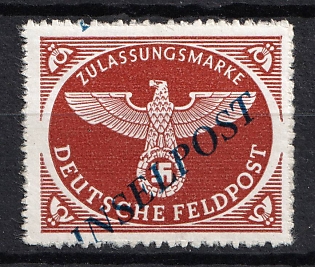 1944 Military Mail 'INSELPOST' Field Post Feldpost, Germany, Airmail (SHIFTED Overprint)