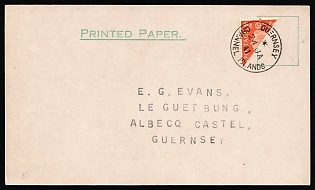 1941 (27 Jan) Guernsey, German Occupation, Germany, Postcard to Guernsey franked with 2P