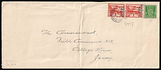 1944 (29 Jan) Jersey, German Occupation, Germany, Cover to Jersey franked with 0.5p and 1p