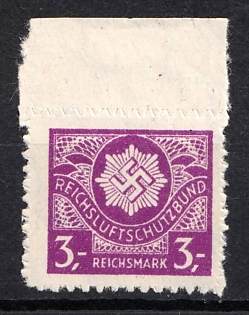 1933-1945 3RM Reichs Air Protection League, Reich Air Defense League, Third Reich Nazi Germany Revenue Stamp
