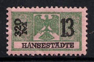 1933-1945 Hansestities, Third Reich Nazi Germany Revenue Stamp