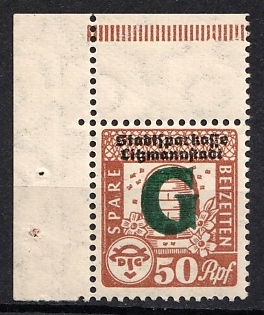1933-1945 50Rpf Save in Time, Third Reich Nazi Germany Revenue Stamp