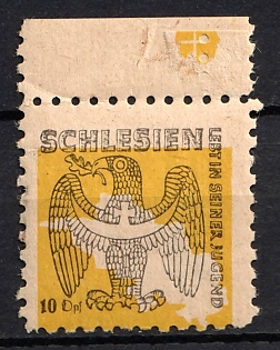 1933-1945 10Pf Silesia Lives in its Youth, Third Reich Nazi Germany Revenue Stamp