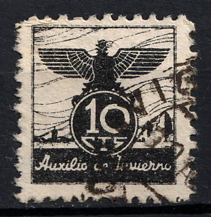 1933-1945 Auxilic Wierno, Third Reich Nazi Germany Revenue Stamp