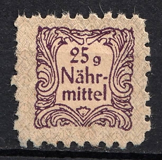 1933-1945 25g Food, Food and Goods Stamp, Third Reich Nazi Germany