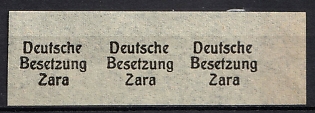 1933-1945 'German Occupation of Zara', Third Reich Nazi Germany Propaganda Label Stamp