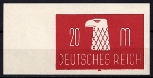 1933-1945 'German Empire', 1921 Essay 'Eagle's Head' Postage Issue MNH, Third Reich Nazi Germany Propaganda Label Stamp