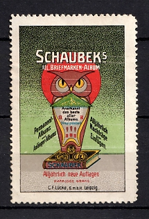 1933-1945 'Schaubek's Jil. Stamp Album', Third Reich Nazi Germany Propaganda Label Stamp