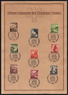 1939 'German Reich Winter Relief Fund', Souvenir Sheet, Third Reich Nazi Germany Propaganda