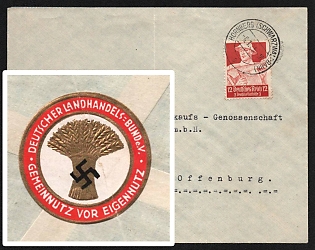 1935 'German Agribusiness Federation Common Good Before Self-Interest', Propaganda Label, Third Reich Nazi Germany