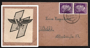 1944 'Eagle with Swastika', Propaganda Label, Third Reich Nazi Germany