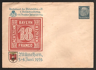 1939 'Eighteen Bavarian Kreuzer Franco', Propaganda Cover, Third Reich Nazi Germany