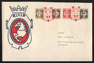 1941 Bohemia and Moravia 'Horse' Coat of Arms, Propaganda Cover, Third Reich Nazi Germany