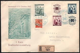 1940 'Josefstadt, October 6-13, 1940 District Stamp Exhibition', Propaganda Cover, Third Reich Nazi Germany