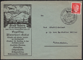 1943 'City of Achern on the Hornisgrinde, the Highest Mountain in the Northern Black Forest, 1166 M Above Sea, Propaganda Cover, Third Reich Nazi Germany