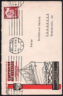 1935 'Canadian Pacific Railway (Germany) Alsterdamm 9, 'Canada-Haus'', Propaganda Cover, Third Reich Nazi Germany