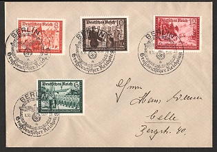 1939 'Berlin, Greater German Reichstag', Commemorative Propaganda Postmark Cover, Third Reich Nazi Germany