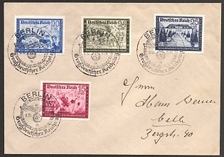 1939 'Berlin, Greater German Reichstag', Commemorative Propaganda Postmark Cover, Third Reich Nazi Germany