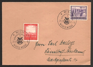 1941 'Vienna, Vienna, Technical Fair Grounds', Commemorative Propaganda Postmark Cover, Third Reich Nazi Germany