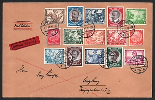 1934 'Augsburg', Commemorative Propaganda Postmark Cover, Third Reich Nazi Germany