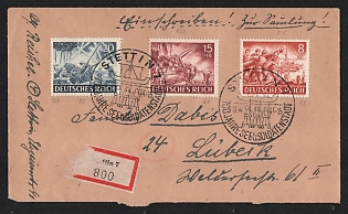 1944 'Stettin, 700 Years of the Sea Soldiers' Town', Commemorative Propaganda Postmark Cover, Third Reich Nazi Germany