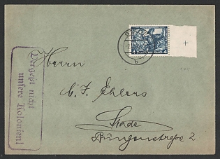 1933 'Stade', Commemorative Propaganda Postmark Cover, Third Reich Nazi Germany