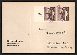 1933-1945 'German Reich Winter Relief Fund', Commemorative Propaganda Postmark Cover, Third Reich Nazi Germany
