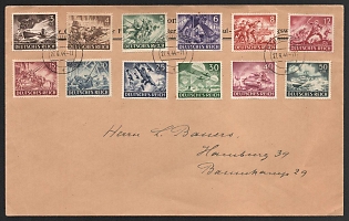 1944 'Hamburg', Commemorative Propaganda Postmark Cover, Third Reich Nazi Germany