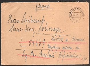 1944 'Bestwig Sauerland', Military Mail Field Post, Third Reich Nazi Germany Propaganda