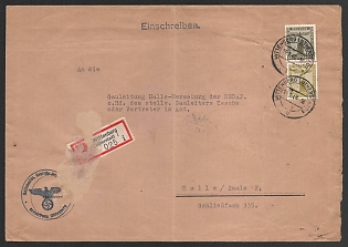 1940 'Wittenberg District Office', Military Mail Field Post, Third Reich Nazi Germany Propaganda