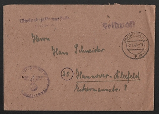 1945 'Nordhausen', Military Mail Field Post, Third Reich Nazi Germany Propaganda