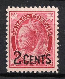 1899 2c on 3c Dominion of Canada, British Colonies