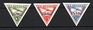 1931 Latvia, Airmail (Imperforate, Full Set)