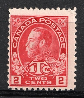 1916 2c Dominion of Canada, British Colonies, War Tax Stamp