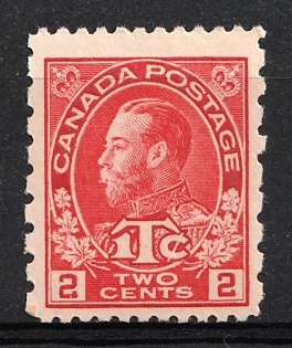 1916 2c Dominion of Canada, British Colonies, War Tax Stamp