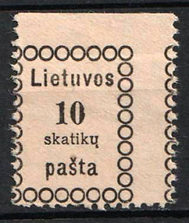 1918 10Sk Lithuania (SHIFTED)