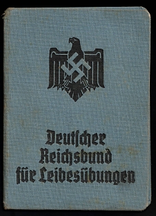 1932 Membership Card of the German Reich Bund for Physical Exercise, Weimar Republic, Germany