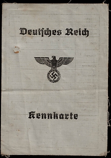 1944 Identity Card, Third Reich, Nazi Germany