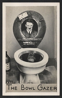 1939-1945 United States, Anti-Germany Propaganda, 'The Bowl Gazer', WWII Caricature