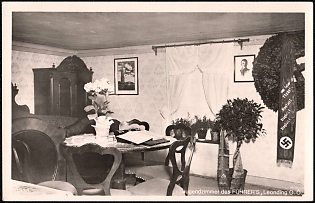 1933-1945 'Youth Room of the Fuhrer's Leonding', Nazi Propaganda Postcard