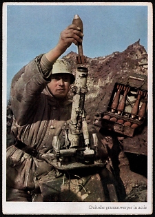 1933-1945 'German Granaatwerper in Actie', Nazi Propaganda Postcard