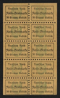 Ration Tickets, Travel Bread Coupons, Third Reich, Nazi Germany