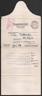 1943 (4 Oct) Prisoner of War Mail, Censored Reply Letter from Krosno (General Government) to Stargard, Third Reich, Nazi Germany