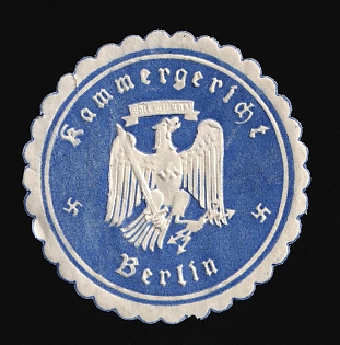 1933-1945 Berlin Regional Court Third Reich Nazi Germany Mail Seal